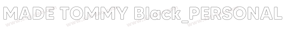 MADE TOMMY Black_PERSONAL USE字体转换